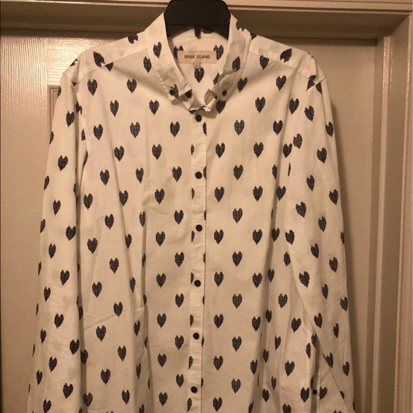 ASOS Heart Button down shirt - Picture 1 of 6